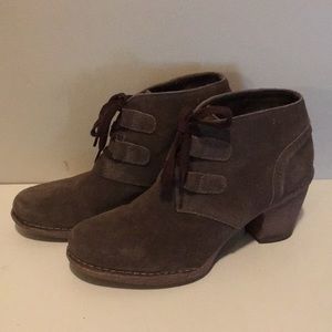 Clarks Green Heeled Booties